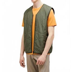 NEW PEAK PERFORMANCE insulated reversible vest in pine needle/black